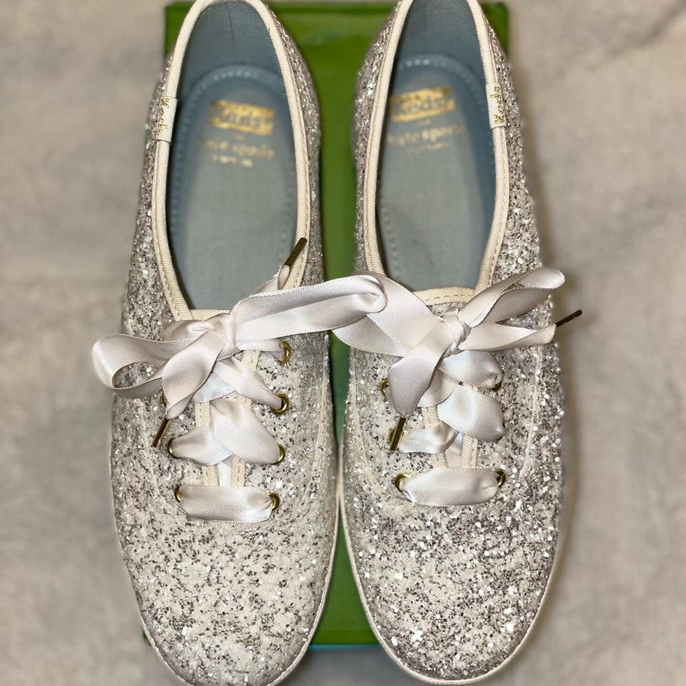 Glittering Silver Women's Sneakers
